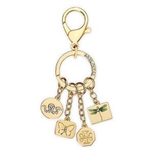 NEW Tory Burch Metallic Sylbie Key Fob